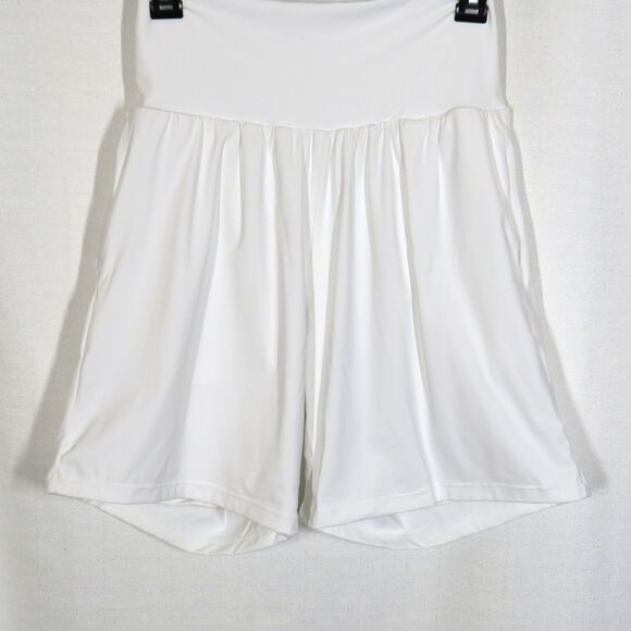 Halara SoftlyZero Airy Super High Waist 2-in-1 Cool Touch 7" Yoga Shorts White M - Picture 4 of 8